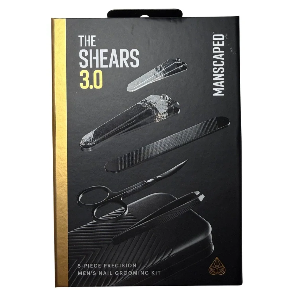 Manscaped The Shears 3.0 Men's Nail Grooming Kit 5 Piece NEW Travel Case